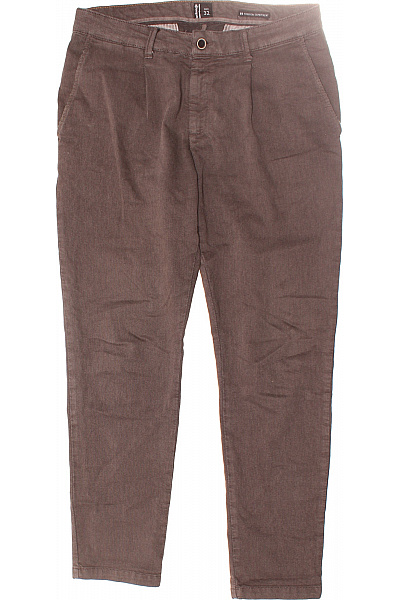 BOMBOOGIE Pánské Chino Kalhoty Hnědé Vel. 32