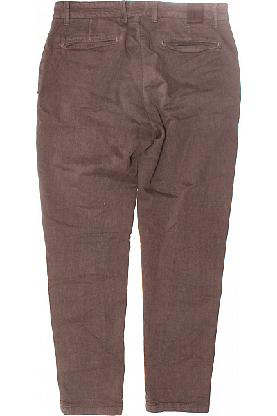 BOMBOOGIE Pánské Chino Kalhoty Hnědé Vel. 32