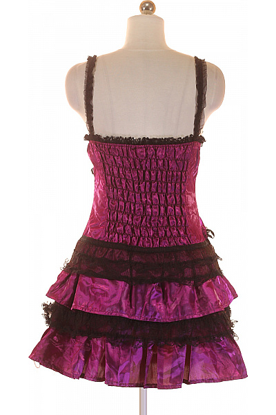  Šaty s Ramínky Fialové Living Dead Vel. S