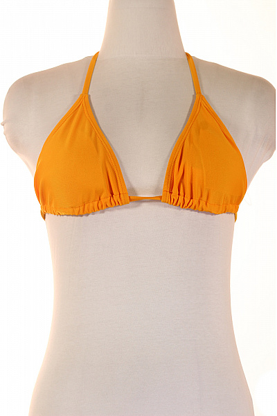 Oranžové trojúhelníkové plavky za krk na zavazování | Unimoda | obrázek 2