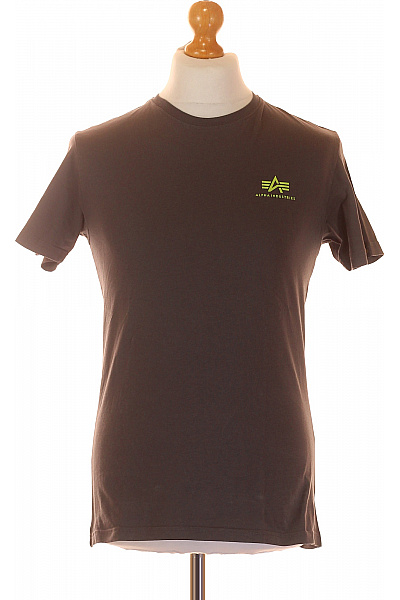 Alpha Industries Pánské Tričko Šedé Second Hand Vel. S