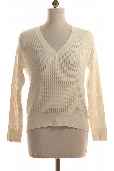 Dámský Pulovr Bílý TOMMY HILFIGER