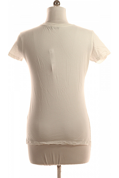 Dámské Tričko s Potiskem Bílé Roberto Cavalli Vel. XL