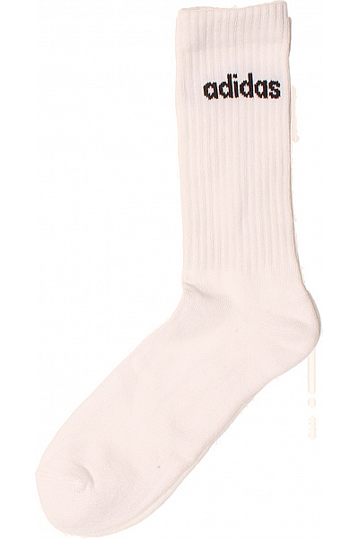 ADIDAS Ponožky Bílé Bavlněné Klasické