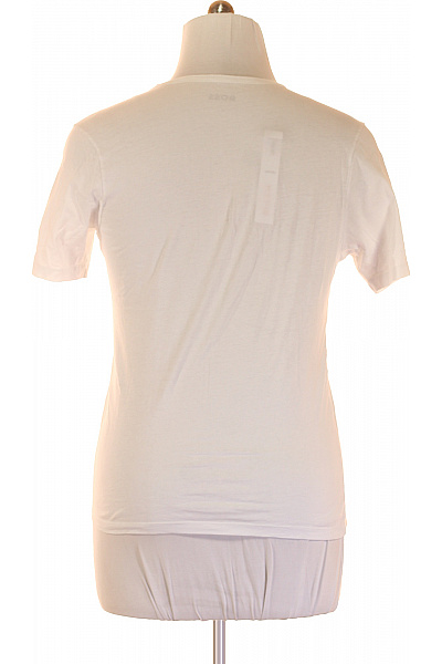 Pánské Tričko Bílé Hugo Boss Second hand Vel. L