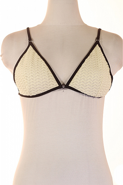 Karl Lagerfeld Dámské plavky trojúhelníkové háčkované béžové Velikost S | Karl Lagerfeld | obrázek 2