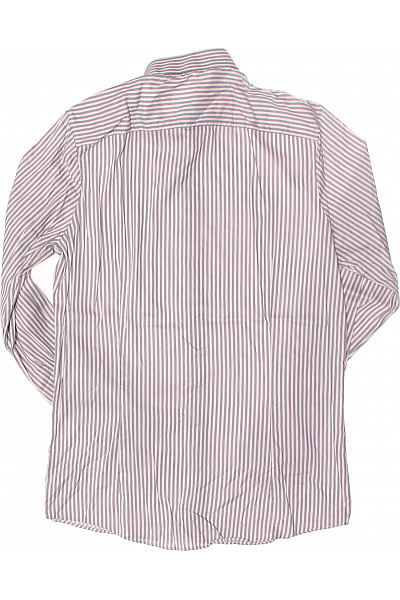 Vzorovaná Pánská Košile Modrá OLYMP Second hand Vel. 40