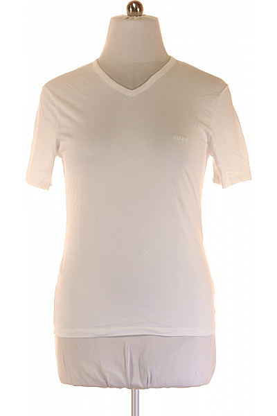 Hugo Boss Jednoduché Dámské Tričko s Krátkým Rukávem Bavlněné Bílé