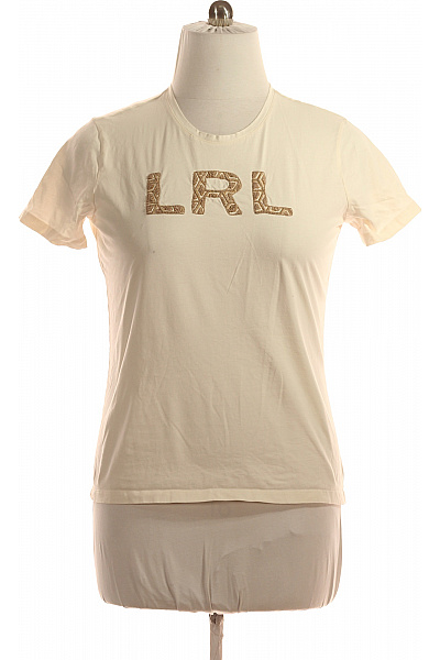 Ralph Lauren Dámské Tričko Béžové Second Hand Vel. L