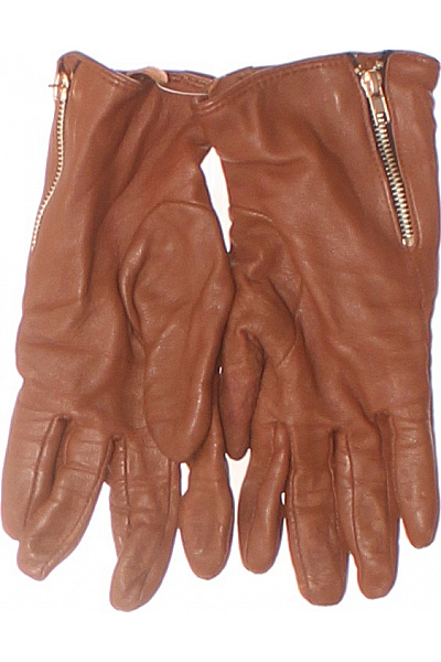  Rukavice Kožené Hnědé