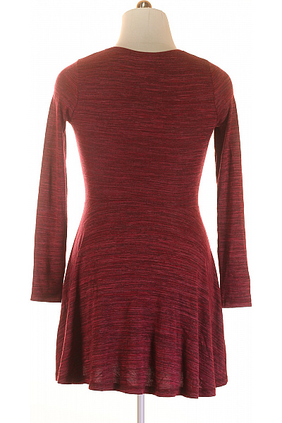 SUPERDRY  Šaty Pletené Vínová Vel. L