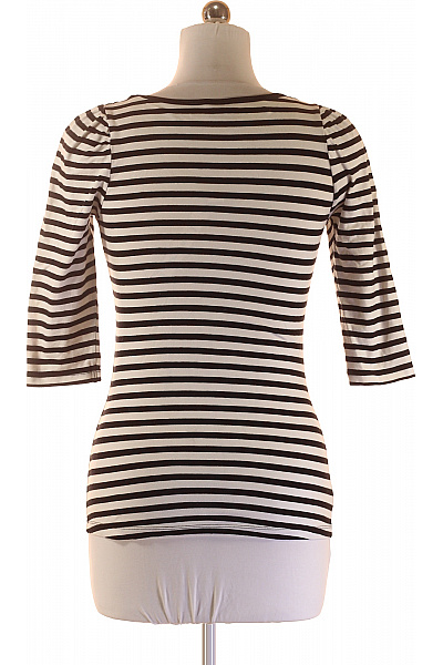 Gina Tricot Dámské Tričko s Potiskem Černobílé Vel. M