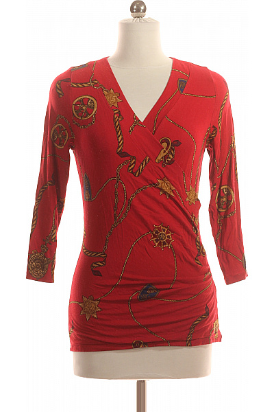 Ralph Lauren Dámské Tričko s Potiskem Červené Vel. S