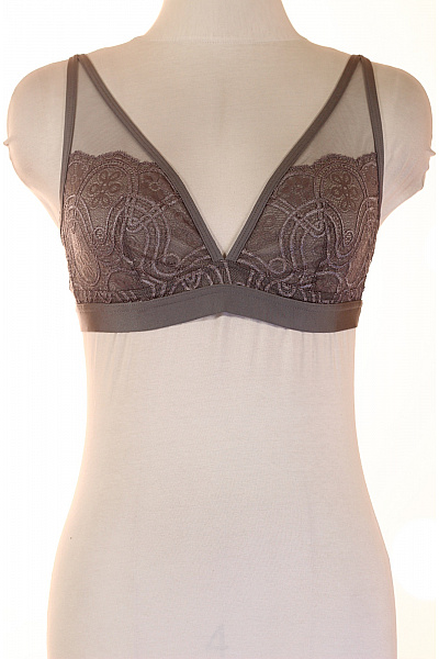 mey Podprsenka trojúhelníková krajková průsvitná šedá Velikost M | mey | obrázek 2