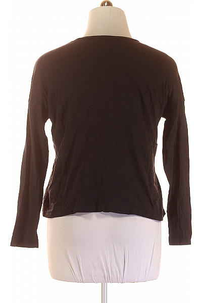 Dámské Tričko s Potiskem Černé ZARA Second hand Vel. L