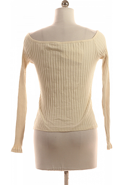 Jednoduché Dámské Tričko Béžové Vel. S