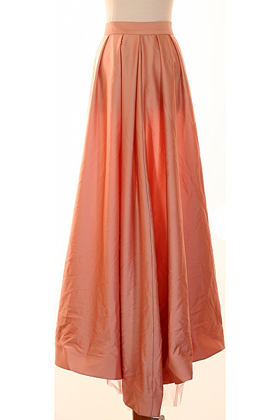 Dlouhá růžová plisovaná společenská sukně s vysokým pasem Vel. 42 | Unimoda | obrázek 2