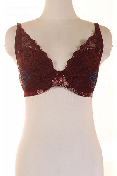 Podprsenka krajková červená květinový vzor | Unimoda | obrázek 2