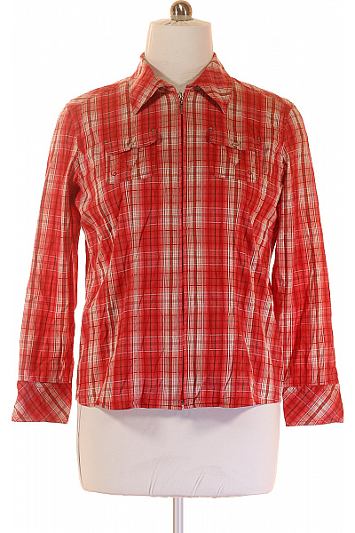 Kostkovaná Dámská Košile Červená CECIL Vel. XL
