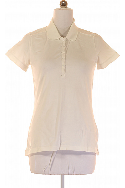 Dámské Polo Tričko Bílé S.OLIVER Vel. 42