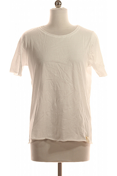 Jednoduché Dámské Tričko Bílé COTTON CANDY Vel. S