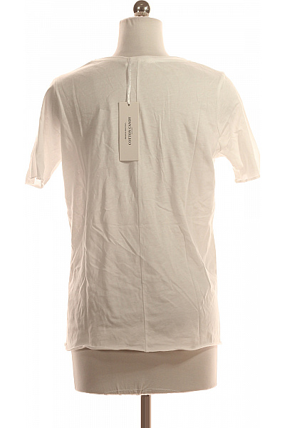 Jednoduché Dámské Tričko Bílé COTTON CANDY Vel. S