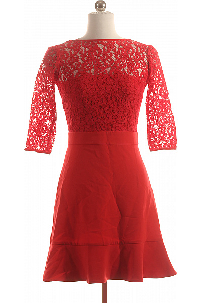  Šaty s Krajkou Červené LIU JO Vel. 38