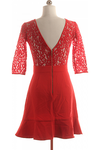  Šaty s Krajkou Červené LIU JO Vel. 38