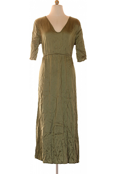 LAWRENCE GREY Zelené šaty maxi s krátkým rukávem volnočasové Vel. 44 | LAWRENCE GREY | obrázek 2