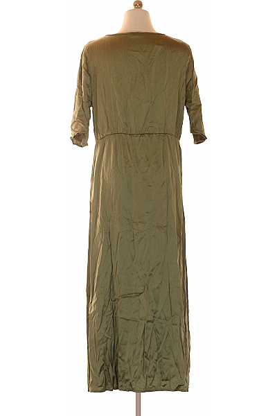 LAWRENCE GREY Zelené šaty maxi s krátkým rukávem volnočasové Vel. 44 | LAWRENCE GREY | obrázek 3