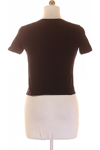 ZARA Dámské Tričko s Potiskem Černé Vel. M