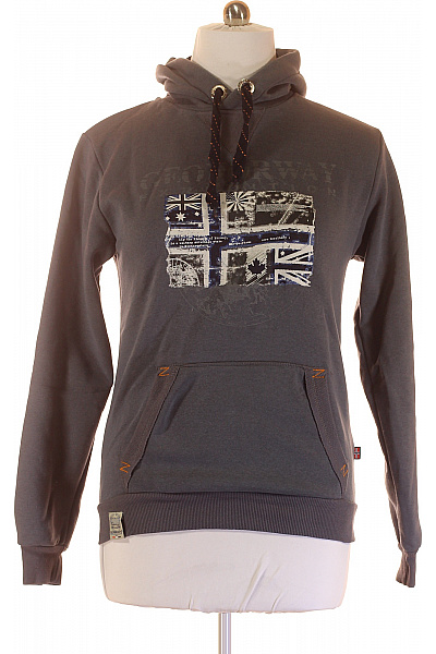 Geographical Norway Pánská Mikina Bez Zapínání Šedá Vel. L