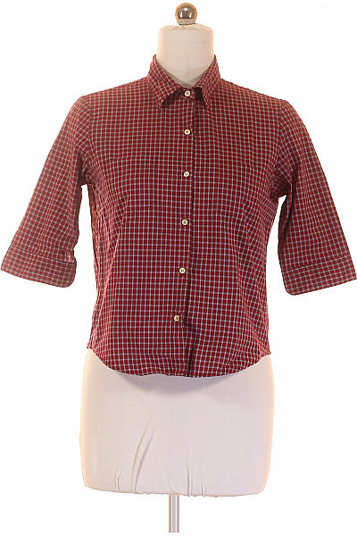 American Eagle Kostkovaná Dámská Košile Vínová Vel. M