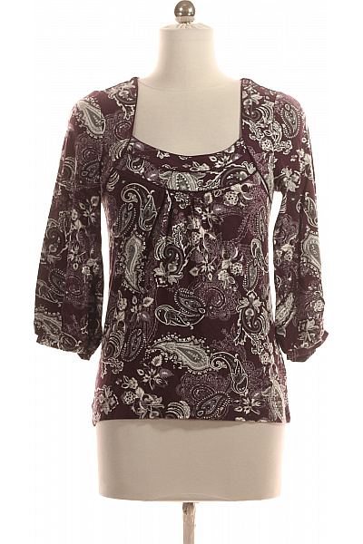 S.OLIVER Dámské Tričko s Potiskem Fialové