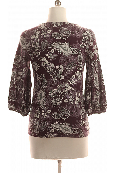 S.OLIVER Dámské Tričko s Potiskem Fialové