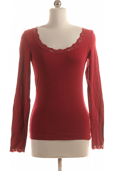 ONLY Jednoduché Dámské Tričko Červené Vel. S