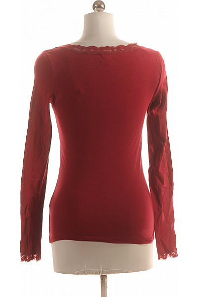 ONLY Jednoduché Dámské Tričko Červené Vel. S