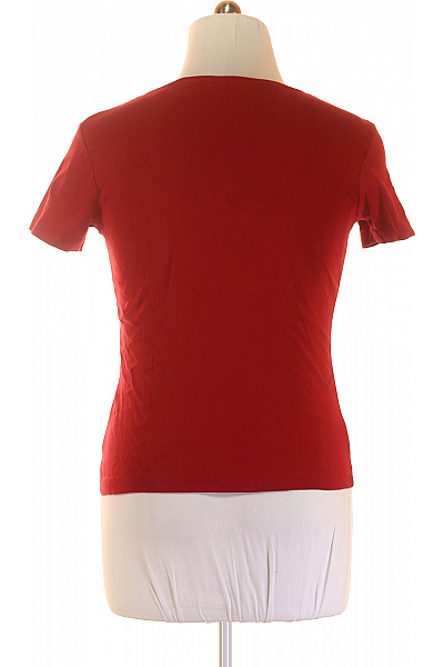 Jednoduché Dámské Tričko Červené S.OLIVER Vel. 44