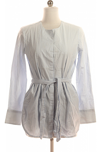 MANGO Košilové  Šaty Modré Vel. S