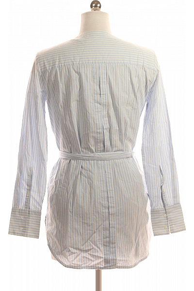 MANGO Košilové  Šaty Modré Vel. S