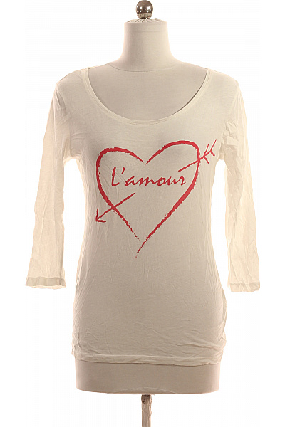 Dámské Tričko s Potiskem Bílé ONLY Vel. S