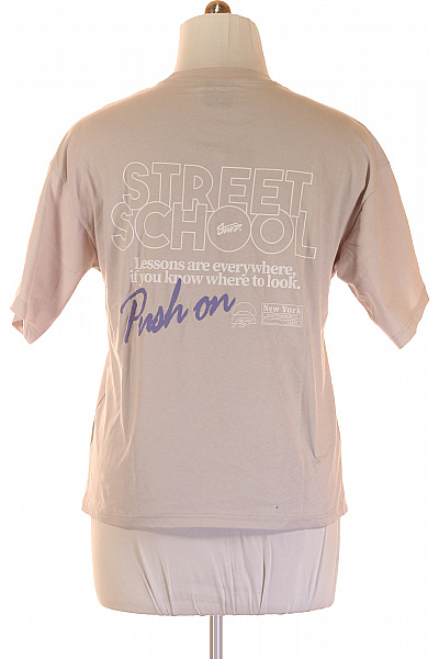 PULL&BEAR Pánské Tričko Šedé Vel. S