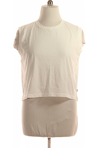 Dámské Tílko Bílé LEVIS Second hand Vel. XL