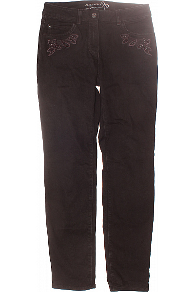 Dámské Kalhoty Rovné Černé GERRY WEBER Vel. 36