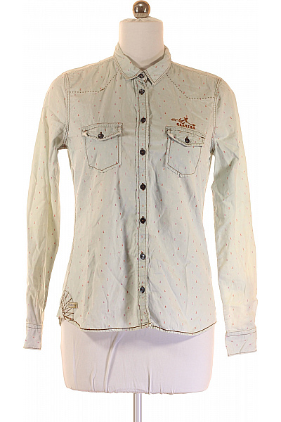 Riflová Dámská Košile Modrá GAASTRA