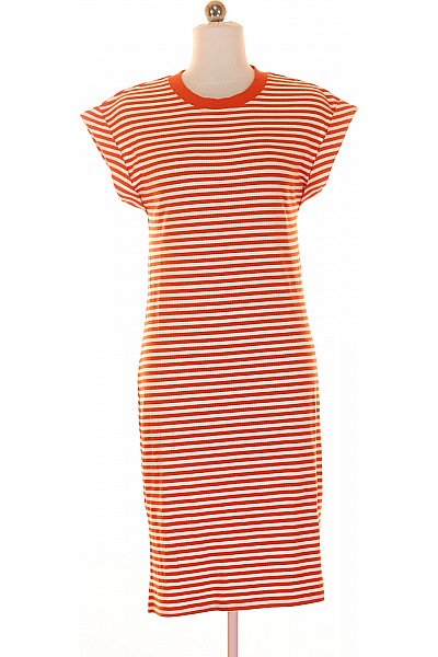 TOMMY HILFIGER Tričkové  Šaty Oranžové Vel. XS