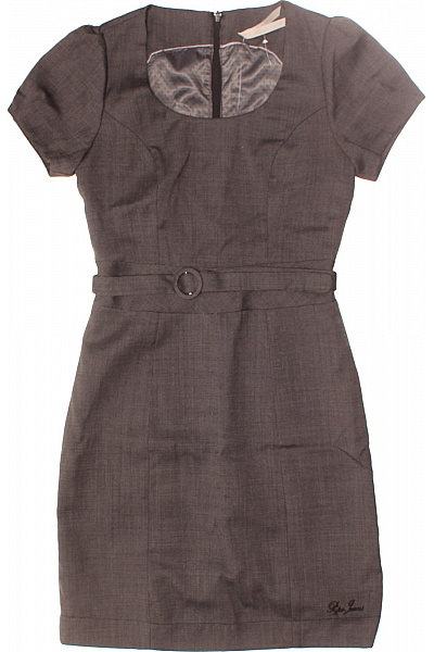 Pepe Jeans Pouzdrové šaty  Šaty Vlněné Šedé Vel. XS