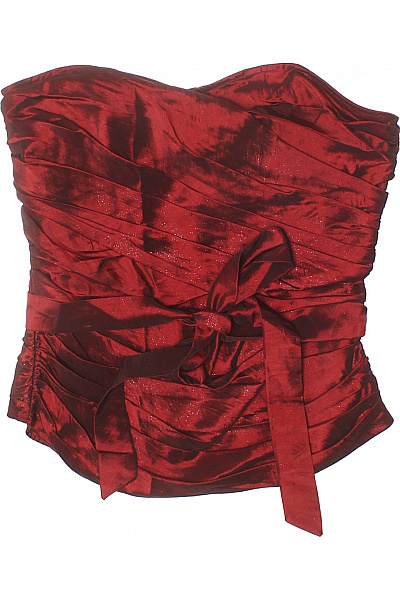 Topshop Společenská  Halenka Červená Second hand Vel. 38