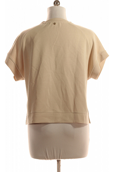 Jednoduché Dámské Tričko Béžové RICH&ROYAL