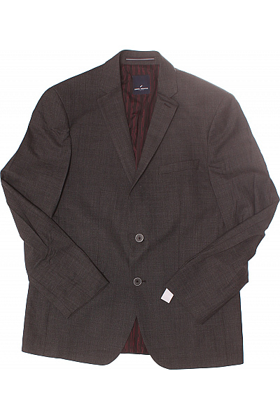 DANIEL HECHTER Společenský Oblek Polyesterový Šedý